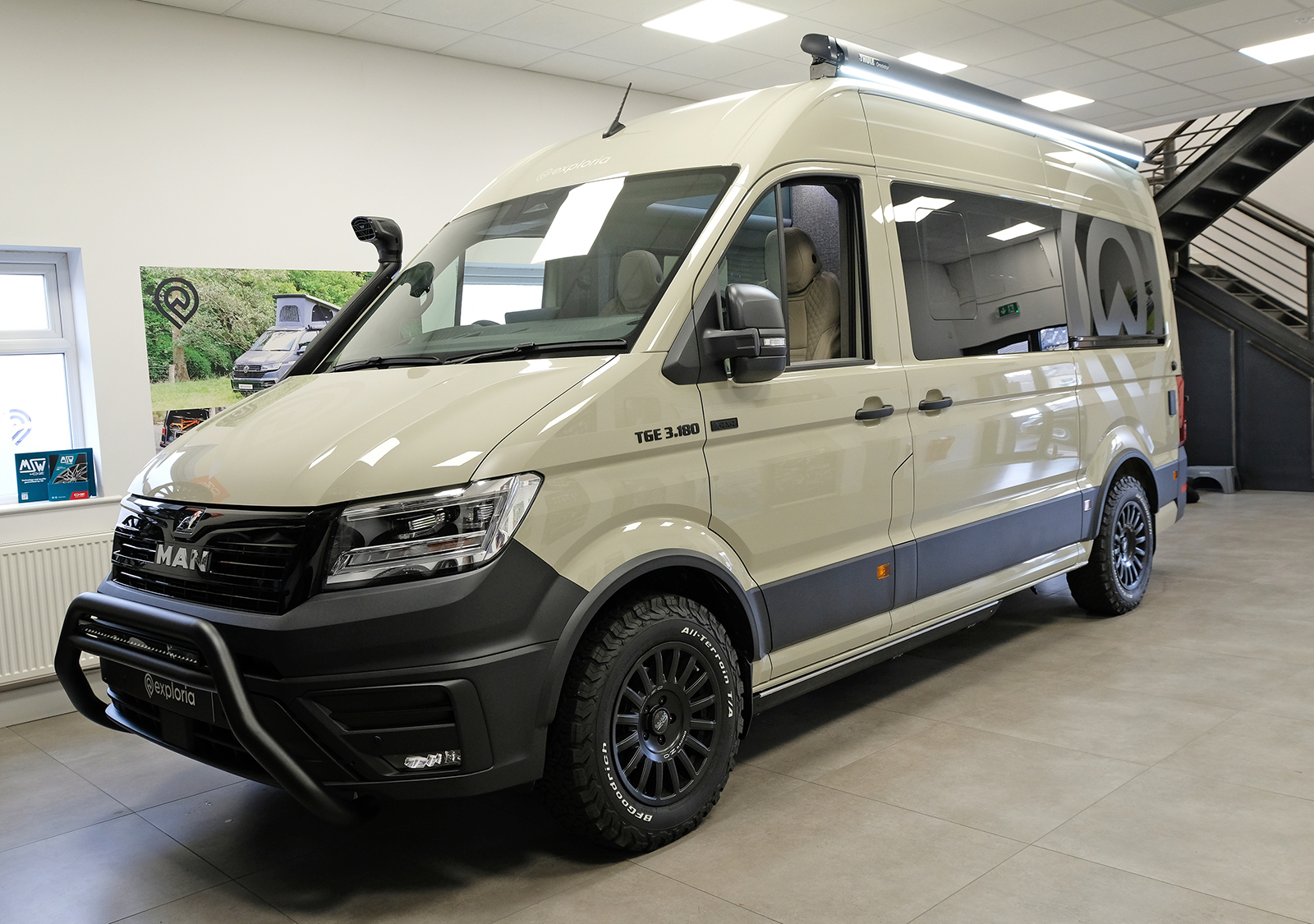 Multisport 60 - MAN TGE 3.180 –  4X4 MWB / Standard Wheelbase – Light Grey - Show Van - Image 3