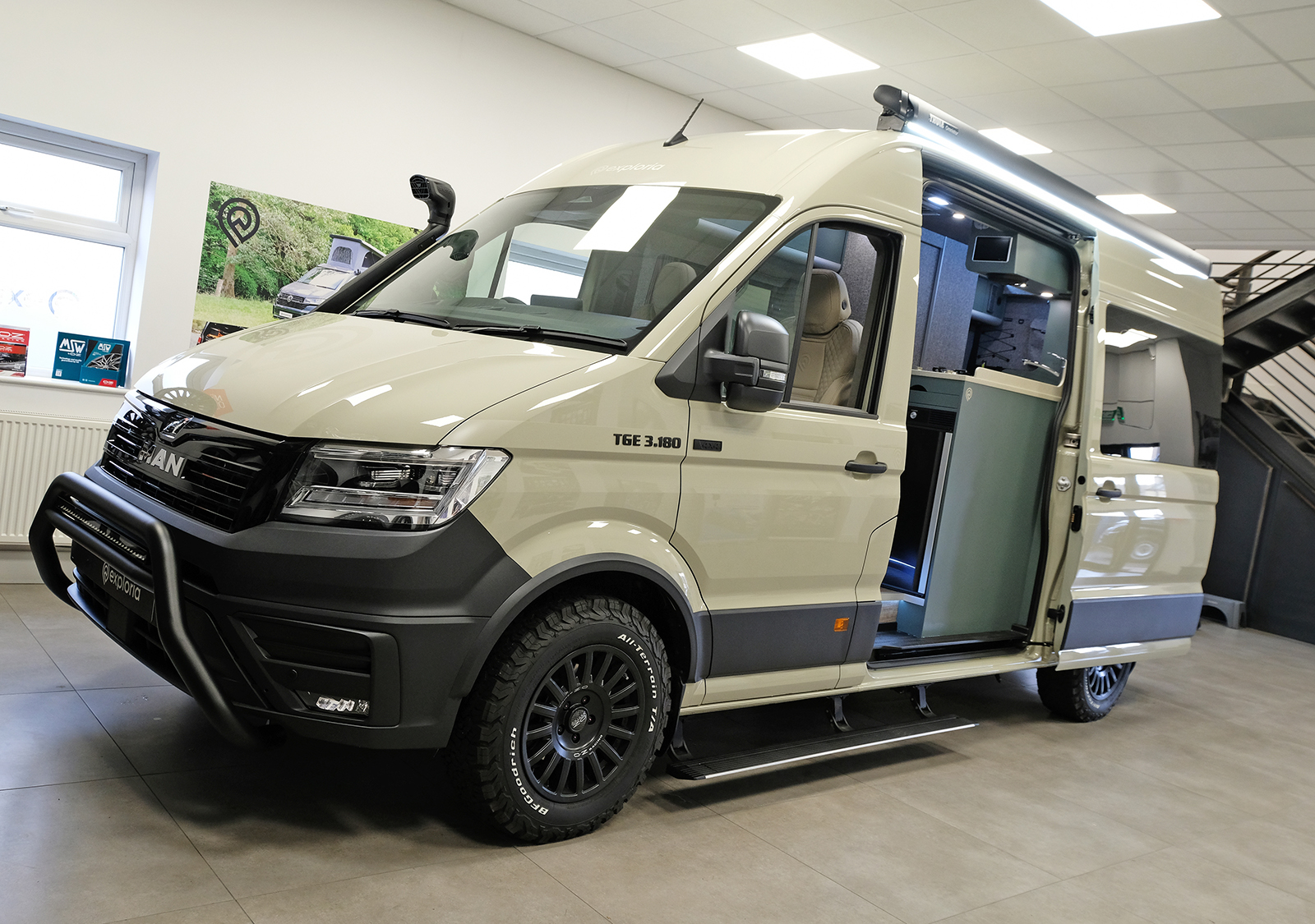 Multisport 60 - MAN TGE 3.180 –  4X4 MWB / Standard Wheelbase – Light Grey - Show Van - Image 4