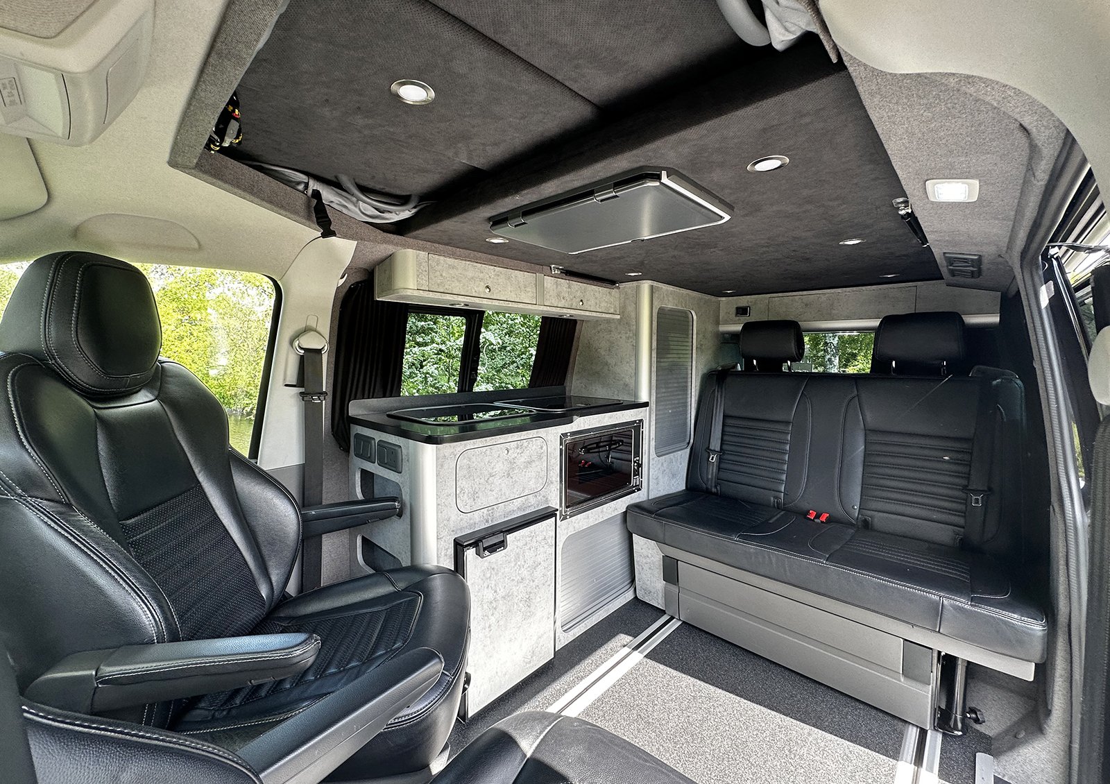 VW Transporter T6.1 - SWB - Exploria Rhythm Campervan - Deep Black Metallic - Image 22