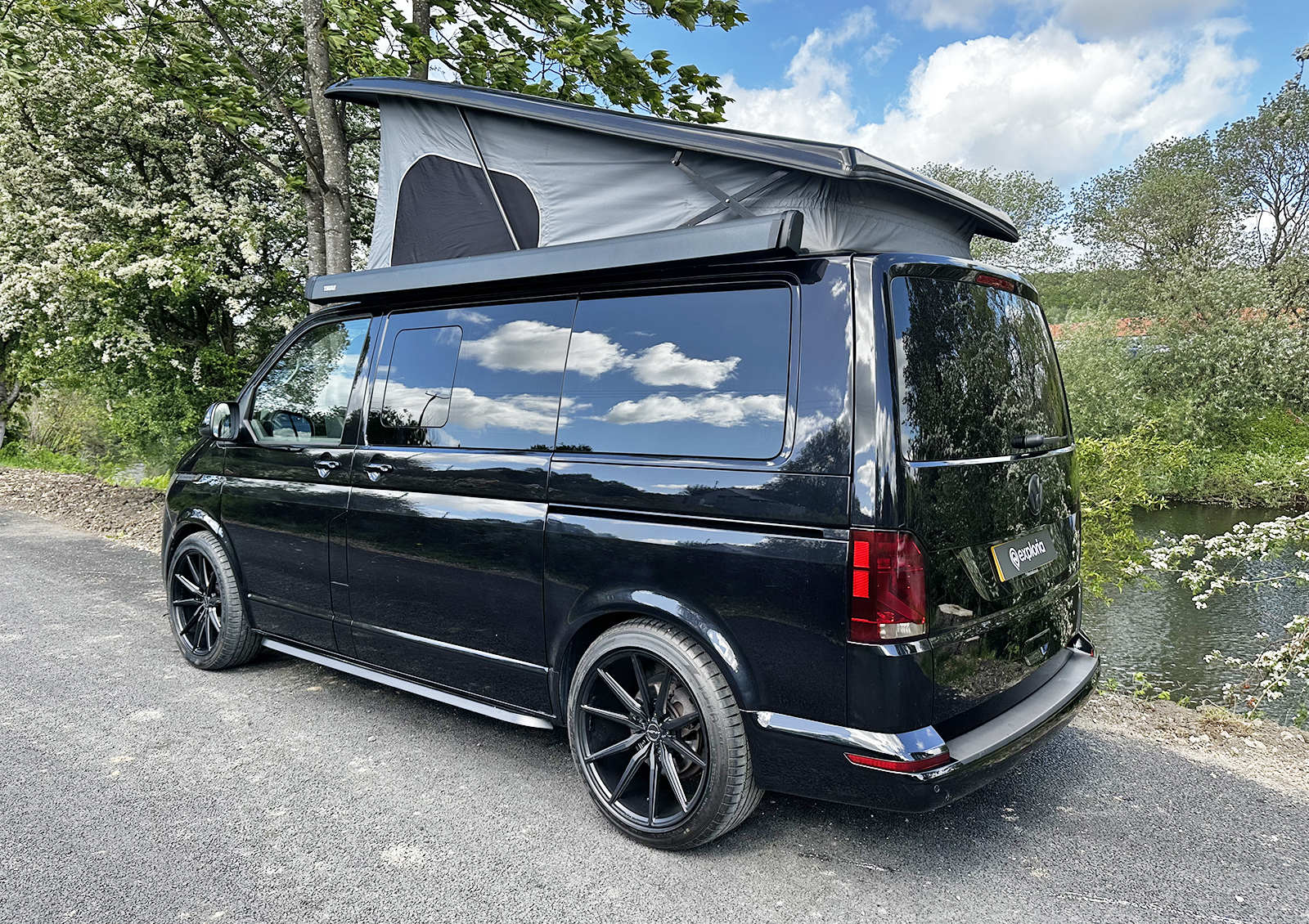 VW Transporter T6.1 - SWB - Exploria Rhythm Campervan - Deep Black Metallic - Image 2