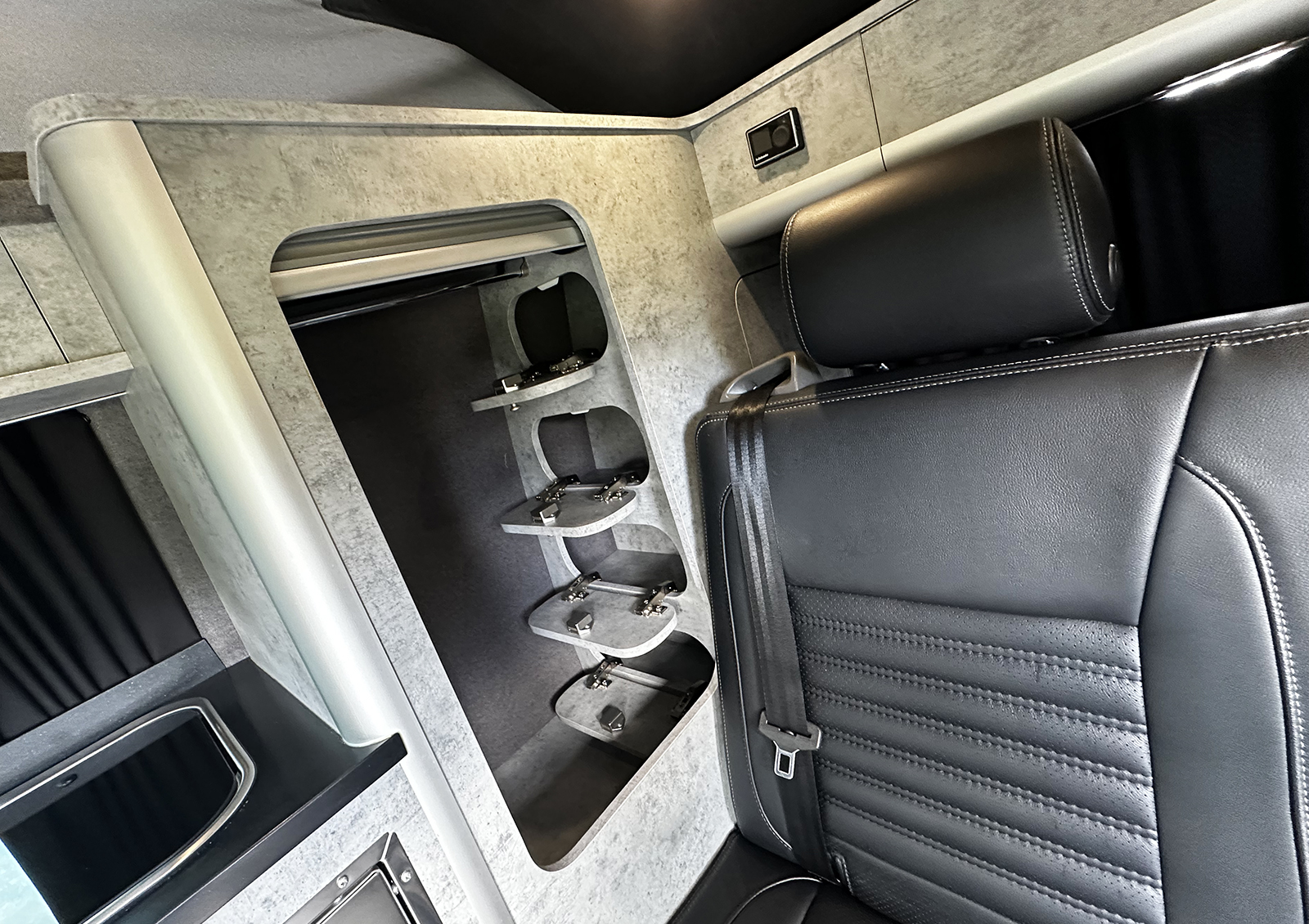 VW Transporter T6.1 - SWB - Exploria Rhythm Campervan - Deep Black Metallic - Image 42
